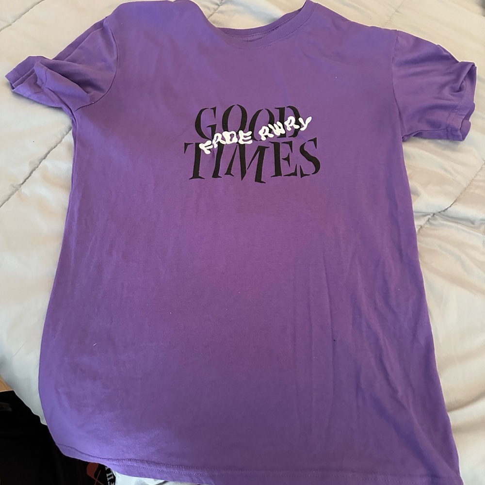 Purple graphic tee